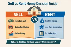 sell vs rent home decision guide for Ventura County homeowners considering rental income vs selling