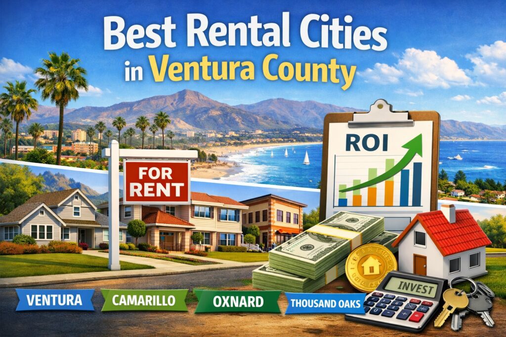 Best rental cities in Ventura County for real estate investors including Ventura, Camarillo, Oxnard, and Thousand Oaks