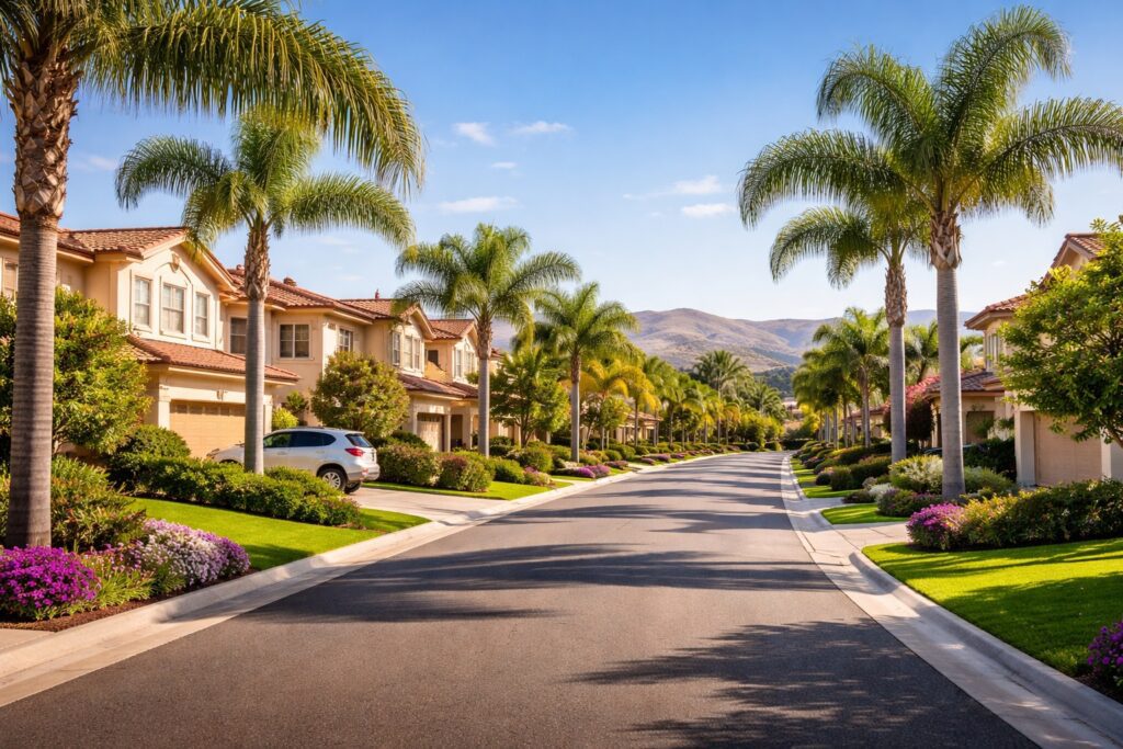 Camarillo California rental homes neighborhood street