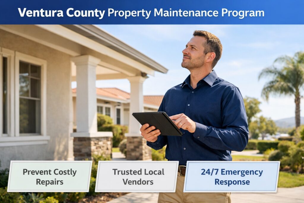 Ventura County rental property maintenance inspection by property manager