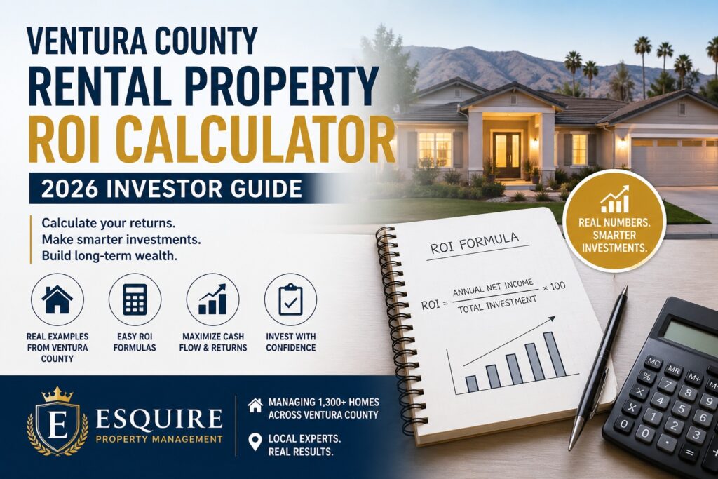 Ventura County rental property ROI calculator showing real estate investment returns example for 2026