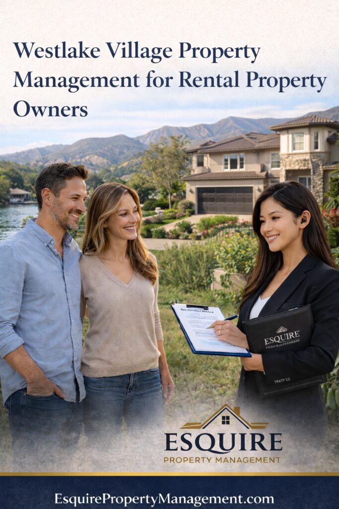 Westlake Village property manager helping a rental property owner with a luxury home rental
