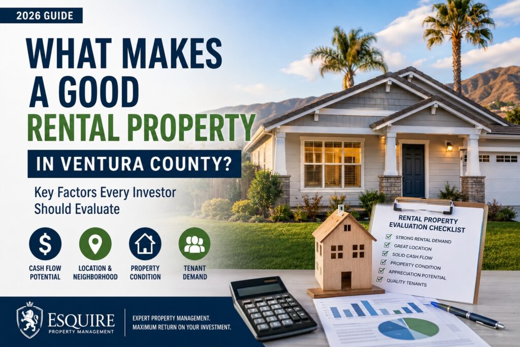 what makes a good rental property in Ventura County investment checklist and home example